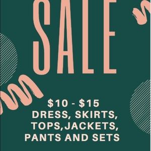 Dress, top, jackets everything is 10-15$